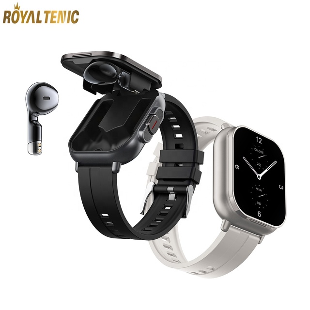 2 in 1 TWS Smartwatch Health Monitoring 2024 Reloj Inteligente Montres Intelligentes Sports Smart Watch with Earbuds Earphones