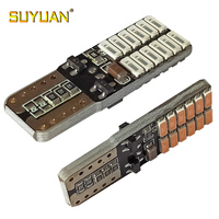 Yüksek parlaklık dayanıklı 12V 5W T10 4014-24SMD LED cips araba ampulü ile 50000 saat ömrü
