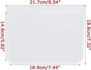 Sacs de congélation refermables en PE écologiques pour le stockage des aliments avec logo personnalisé - Vente en gros - Product Image 3