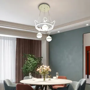 Lampu Dekorasi Dalam Ruangan, Lampu Gantung LED Akrilik Kristal Kafe Rumah
