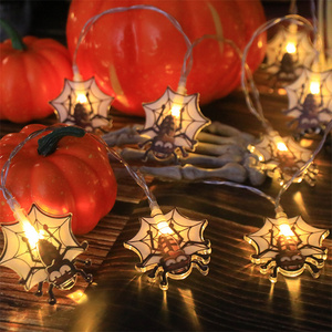 Accessoires de fête <span class=keywords><strong>Smiley</strong></span> Plat Citrouille Fantôme À Piles Décoratif Led Guirlande Lumineuse Pour Halloween Chambre De Vacances Bar Décoration - Product Image 4