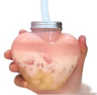 Conteneur de bonbons en forme de coeur sans BPA de qualité alimentaire bouteille de boisson en PET bouteilles de bière et de jus d'eau