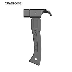 Marteau de camping Yuantoose en acier inoxydable avec manche en bois de hêtre, multifonctionnel pour les piquets de tente et les bâches, utilisation en extérieur - Product Image 2