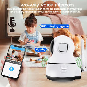 Caméra Dôme IP Sans Fil WiFi Intelligente pour Sécurité Domestique Intérieure 1080P Vision Nocturne Capteur CMOS avec Carte SD et PTZ - Product Image 4