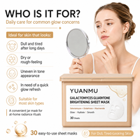 Masque Quotidien au Glutathion de Galactomyces – Masque Visage Végétalien en Tissu pour une Peau Éclatante et Hydratée – Soin Illuminateur pour une Peau de Verre