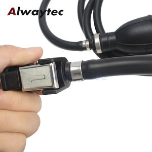 יד משאבת דלק קו גומי אלומיניום יד פריימר נורת דיזל העברת דלק משאבת יד הרכבה id6mm id8mm - Product Image 4