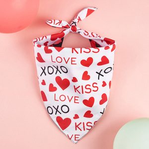 New Valentine's Day Bib Heart Pet <b>Dog</b> Triangle <b>Scarf</b> - Product Image 4