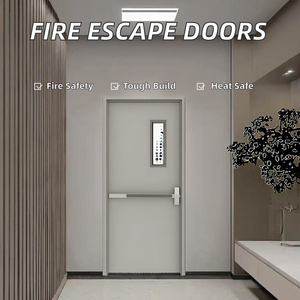 <span class=keywords><strong>Puerta</strong></span> de Seguridad Cortafuego de <span class=keywords><strong>Dos</strong></span> <span class=keywords><strong>Hojas</strong></span> Personalizable, <span class=keywords><strong>Puerta</strong></span> de Acero con Protección Contra Incendios de 60, 90 y 120 Minutos, Diseño Moderno con Panel de Visión <span class=keywords><strong>Interior</strong></span> - Product Image 2