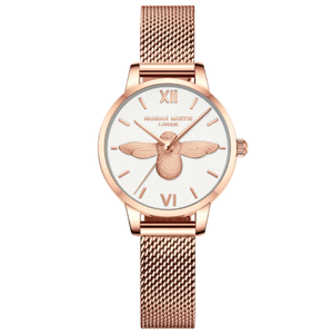 Montre pour femme Hannah <span class=keywords><strong>Martin</strong></span> HM-112, style Mori Girl tendance, mouvement japonais, même style que OB, petite abeille 3D - Product Image 3