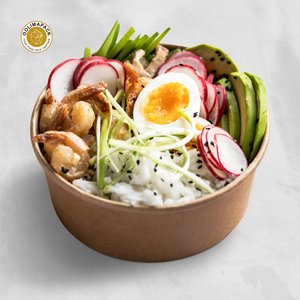 Chất Lượng Cao Tông Dùng Một Lần Salad Box Bao Bì Salad <span class=keywords><strong>Container</strong></span> Với Nắp - Product Image 1