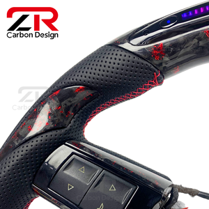 Volante Personalizzato in Fibra di Carbonio Forgiata con Display LED per Chrysler 300 300c - Product Image 4