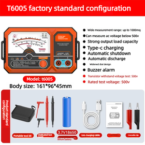 Megóhmetro Analógico NJTY Sin Manivela 100V 500V 1000V - Product Image 6
