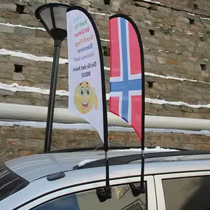 100% рекламные флаги из полиэстера на заказ с пластиковым держателем, Мексиканский Флаг для автомобиля, высококачественный Автомобильный флаг