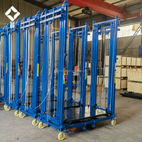 Échafaudage Électrique 2-12m, Équipement de Levage Électrique pour Échafaudages, Capacité 300kg 500kg pour Projets de Construction