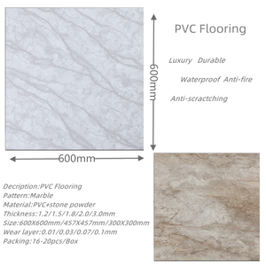 Factory Wholesale Adhesive Dry Back 3mm Vinyl Plastic PVC LVT Flooring <strong>Tile</strong> - Product Image 5