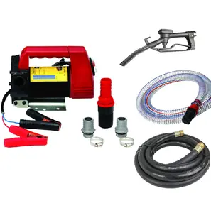 Portable electric diesel oil and fuel transfer extractor pump motor self priming - 12V 175W diesel dispensing unit