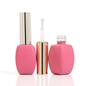 Custom Glass Nail Lacquer Bottle 12ml Uv Gel Nail Polish Bottle With Brush and Plastic Cap