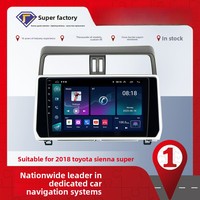 Lecteur Carplay 9 pouces, vidéo de voiture, Android 2+32 Go, navigation WIFI DSP pour Toyota Land Cruiser Prado 150 2018