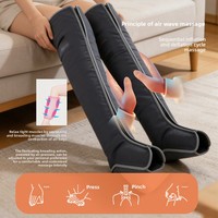 Appareil de massage par pression d'air, enveloppes de compression pour les jambes, bottes de massage, machine de relaxation pour les mollets et les pieds avec fonction de chaleur