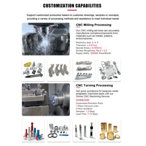 Özel CNC Tornalama Alüminyum İşleme Parçaları CNC Makine Aksesuarları Özel CNC Freze İşleme Hizmeti - Product Image 2