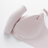 Soutien-gorge sans coutures respirant pour femme, grande taille, maintien doux, sans armatures, push-up, sans coutures, pour l'entraînement, en gelée, vente en gros