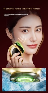 Máy làm đẹp không dây mạ vàng 24K, chống nước, công nghệ collagen, tần số kép, vi dòng điện, tần số cao, kích thích cơ - Product Image 2