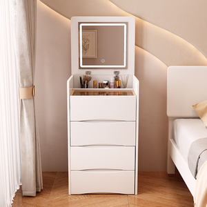 New Product Hot Sale Contemporary Led - Enhanced Mirror Compact Footprint Stylish Bedroom Vanity <strong>Dressing</strong> <strong>Table</strong> - Product Image 1