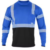 Polo de travail haute visibilité avec bandes réfléchissantes, pantalon de travail, chemise haute visibilité pour la route, chemise ignifuge