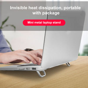 Soporte Invisible portátil para ordenador portátil, <span class=keywords><strong>Mini</strong></span> almohadilla de refrigeración de aleación de Zinc, montaje para teclado, soporte ergonómico para escritorio, 2 uds. - Product Image 6