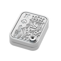 Novedad transfronteriza: Juguete antiestrés giratorio EDC Fidget de mano con diseño de pata de gato, tipo tarjeta de empuje, moneda K Snap, para adultos unisex