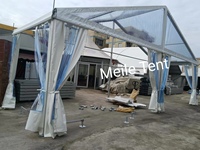 Tente de mariage d'hôtel transparente en aluminium pour l'extérieur Fabricant de tentes transparentes et imperméables en PVC pour les églises.