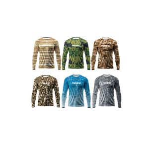Chemise de pêche personnalisée à manches longues, anti-UV UPF50+, séchage rapide, anti-humidité, coupe-vent, haute performance - Product Image 1