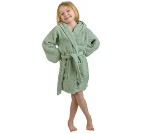 Hot Sale Terry Cloth Hooded Robe 100% Cotton Sleepwear Kids Bathrobes For Boys and Girls