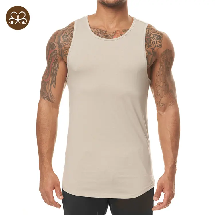 Custom Tank Top Soft Performance Boxing Gym Shirts Plain Muscle Tee Men's Sport style T-shirt