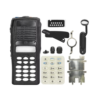 Kit de boîtier avant Motorola PMLN4199 pour talkie-walkie radio bidirectionnelle avec clavier complet de remplacement, noir