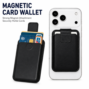 Cartera MagSafe Personalizada con Cierre de Solapa de Seguridad, Soporte Magnético para Tarjetas de Teléfono de Gran Capacidad Anticaídas para iPhone 16 15 al por Mayor - Product Image 4