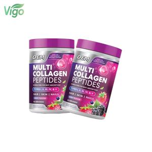 Suplemento de colágeno de alta calidad <span class=keywords><strong>Vigo</strong></span> en polvo, péptidos de colágeno bovino, cuidado de la piel de las uñas del cabello, proteína de colágeno antienvejecimiento - Product Image 1