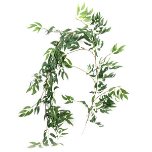 Guirnalda de Hojas de Sauce Artificiales Bilotis de 170 cm, Flores de Seda para Decoración de Techos de Boda, Uso en Exteriores - Product Image 5