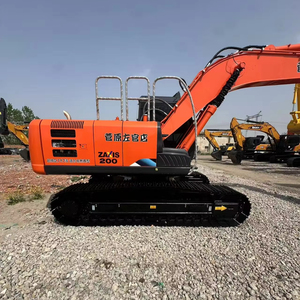 Excavatrice hydraulique Hitachi ZX200 d'occasion de haute qualité, 20 tonnes, de taille moyenne, avec moteur, boîte de vitesses et PLC Hitachi. Chine populaire - Product Image 1