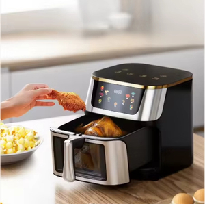 Friggitrice ad Aria Elettrica Digitale Smart da 12L, Quadrata, Antiaderente, Senza Olio, per Cucina Domestica, Facile da Usare, con Schermo Touch, Vendita all'Ingrosso dalla Fabbrica - Product Image 1