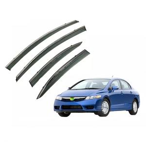 Déflecteurs de vitres latérales compatibles avec Honda Civic Hatchback 2006-2011, pare-pluie à coller - Product Image 1