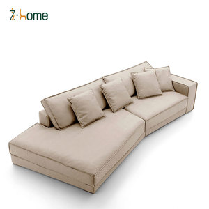 Juego de sofá de esquina seccional modular extensible Chesterfield cuadrado de cuero genuino para sala de estar Villa almacén y Hotel - Product Image 4