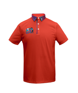 เสื้อโปโลแขนสั้นผู้ชาย ปักโลโก้ตามสั่ง ชุดกีฬากอล์ฟ คอปกและกระดุมลายสก็อตตัดสี สำหรับใส่ลำลอง - Product Image 2