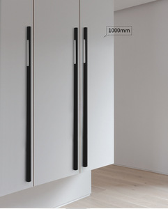 Modern Direct-sale Aluminum Cabinet Door Drawer <b>Pulls</b> Simple Wardrobe <b>Pulls</b> Golden Finish <b>for</b> Kitchen Dresser Bedroom <b>Bathroom</b> - Product Image 5