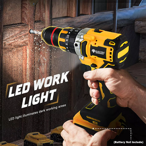 Elektrische Godin 23000 tpm Draadloze Slagboormachine Set Borstelloze Motor Industrieel/Doe-het-zelf Kwaliteit 3 Jaar Garantie Compatibel OEM - Product Image 5