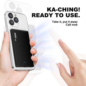 Powerbank 5000 mAh cho Multy sử dụng từ tính Sạc Slim điện thoại di động sạc cho iPhone 15 14 13 12 Pro Max 2025 mới nhất - Product Image 6