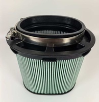 Élément de filtre à air ovale à clipser sur filtre à air moteur, cartouche plissée de type sec pour excavatrice, chariot élévateur, chargeuse