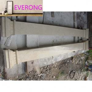 Colonnes <span class=keywords><strong>en</strong></span> marbre massif personnalisées, style romain, carrées, hautes, avec base, pour la décoration architecturale extérieure - Product Image 1