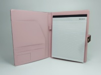 Portafolio de Negocios Personalizado de Cuero PU a Cuadros, Carpeta con Bloc de Notas Legal para Mujer |   Tamaño Carta Legal A4 |   Carpeta de Trabajo