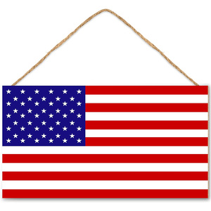 4 <span class=keywords><strong>de</strong></span> Julio Bandera americana Águila Día <span class=keywords><strong>DE</strong></span> LA Independencia Bienvenida Decoración <span class=keywords><strong>de</strong></span> <span class=keywords><strong>madera</strong></span> y tablero <span class=keywords><strong>de</strong></span> exhibición colgante - Product Image 2